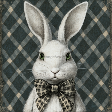 Easter Rabbit Sign, DCO-13298, Sign For Wreath, 10x10